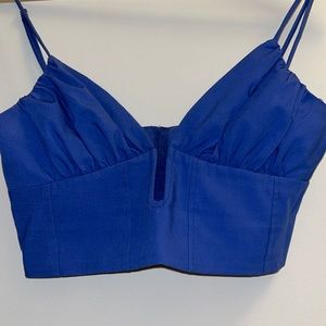Zara Blue Corset Top
